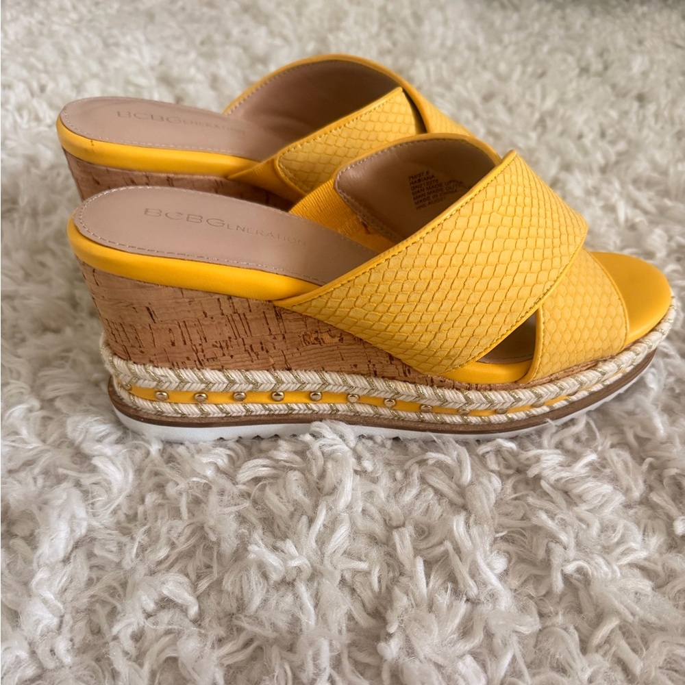 Skechers Women's Vibrant Yellow Wedge Sandals